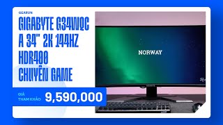 Màn hình cong GIGABYTE G34WQC A 34‘ 2K 144Hz HDR400 chuyên game  QUICK REVIEW [upl. by Eus]