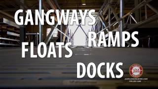 Aluminum Gangway J amp L Welding Marine who floats your boat [upl. by Schinica]