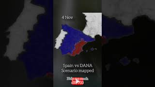 Spain vs DANA scenario mapped  song Back in control [upl. by Anileda]