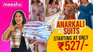 Meesho Haul Anarkali Suits Starting from Rs527  ShoppingReview  Being Navi [upl. by Anniala]