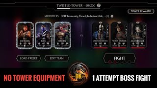 Fatal Twisted Tower 1 Attempt Battle 60 Boss Fight amp Reward 🎮 Mortal Kombat Mobile▫️MK Mobile▫️MKM [upl. by Meekahs]