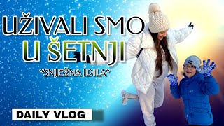 UŽIVALI SMO U ŠETNJI KROZ GRAD  SNJEŽNA IDILA  dnevni vlog [upl. by Aicil]