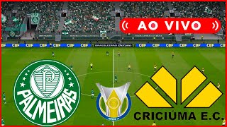 AO VIVO PALMEIRAS X CRICIÚMA  AO VIVO COM IMAGENS DA SERIE A  ASSISTA AGORA O JOGO DE HOJE  PES [upl. by Nerag]