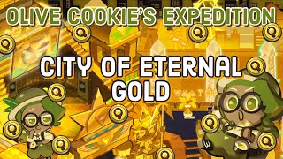 Olive Cookie’s Expedition  City of Eternal Gold Guide  Cookie Run Kingdom [upl. by Ycrem568]