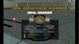 GTA San Andreas  Driving School 05  Burn amp Lap Gold [upl. by Salokin303]