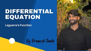 Differential equation for Laguerres function [upl. by Mairhpe]