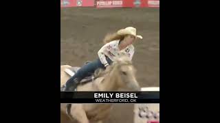 Emily Beisel Makes 1424Second Run in Third Performance in Puyallup  shorts rodeo barrelracing [upl. by Phares856]