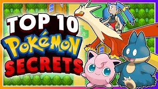 Top 10 SECRETS in the Pokémon Games [upl. by Nosreme]