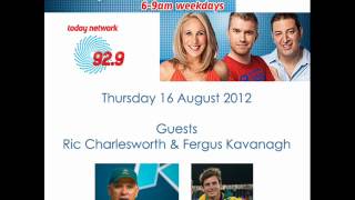 Radio 929 Perth with Ric amp Fergus 16082012wmv [upl. by Eerb431]