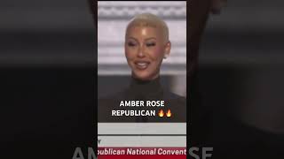 AMBER ROSE IS FULLY REPUBLICAN NOW 💯🔥 TRUMP MAGA 2024elections [upl. by Adnam]