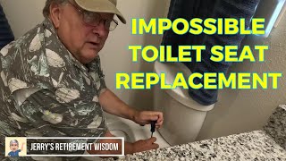 Impossible Toilet Seat Replacement [upl. by Ryann]