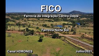 Encontro da FICO com a Ferrovia Norte Sul Mara Rosa Goiás 4k fico ferrovianortesul mararosa [upl. by Willin939]