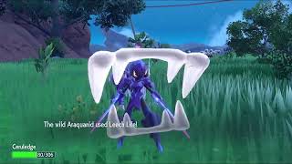 Shiny Araquanid Pokemon Violet DLC [upl. by Balas]