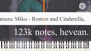 Black Midi Hatsune Miku  Romeo and Cinderella 123k notes hevean [upl. by Yaya]