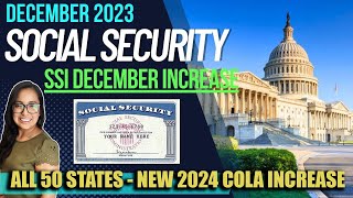 NEW SOCIAL SECURITY UPDATE DECEMBER 2023 NEW SSI INCREASE IN DECEMBER  2024 COLA Letter [upl. by Wrigley]