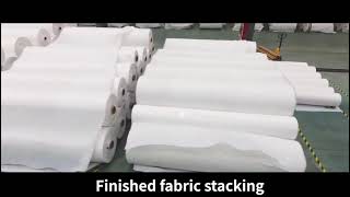 Recycle PET Nonwoven fabric workshop reduce carbon emissions  ECO friendly and reusable [upl. by Airamas]