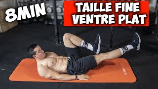 8min exercice taille fine pour un ventre plat à la maison [upl. by Aihsemaj293]