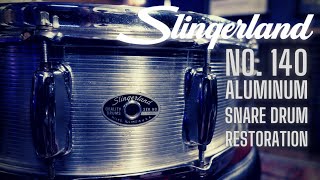 Slingerland Aluminum Snare Restoration [upl. by Arluene]