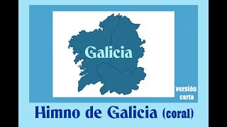 Himno de Galicia  Versión coral  Subtítulos en gallego y español HD [upl. by Inahs]