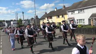 Mullinagoagh Pipe Band 7  Their Annual Church Parade In Dromore 2024  4K [upl. by Blau]