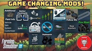 ESSENTIAL GAME CHANGING MODS  FARMING SIMULATOR 22 [upl. by Schertz]