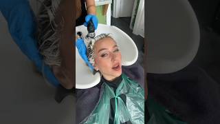 Exposing myself 🤪 blondehair blonde hairdye haircare blondehairstyles [upl. by Anaicilef]