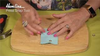 Hemline Press Stud Snap Tool [upl. by Carolle]