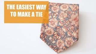 How to Sew a Tie  Easy Sewing Tutorial [upl. by Ellehcrad]