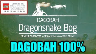 Dagobah 100  All Bricks Characters Missions amp Datacard  Lego Star Wars The Skywalker Saga [upl. by Bray]