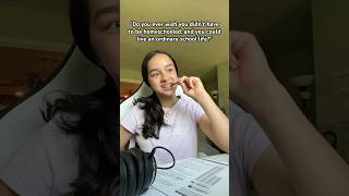 I like being homeschooled 😅💗🤷‍♀️ fypシ゚ relateable school life study homeschooled viral [upl. by Nitnert]