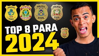 8 CONCURSOS POLICIAIS MAIS ESPERADOS DE 2024 [upl. by Adnhoj]