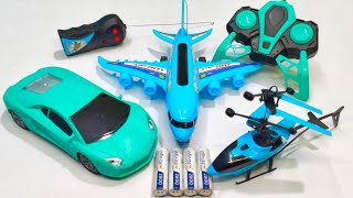 Radio Control Airbus A380 and Remote Control Racing Car Unboxing rc helicopter aeroplane caar toy [upl. by Enyawed436]