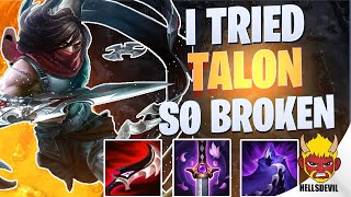 WILD RIFT  I TRIED TALON AND HE IS SO BROKEN  Challenger Talon Gameplay  Guide amp Build [upl. by Ridan]