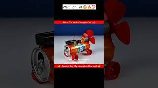 How to make simple Air compressor car with dc motor  9 volt battery 🔋shorts [upl. by Daberath]