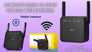 Setting up the CUU Wifi extender within 2 minutes using WPS Method  CUU Wifi extender setup [upl. by Narayan]