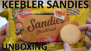 Unboxing Keebler Sandies Classic Shortbread Cookies [upl. by Othelia456]