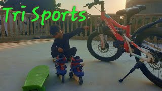 Tri Sportsskate skateboard cyclingtrending [upl. by Anahsar299]