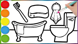 Design paint and color toilets for kids  How to color bathrooms the easy way [upl. by Vasilis844]