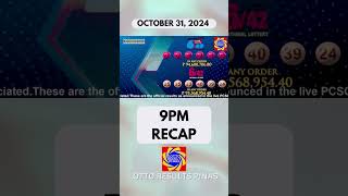 Lotto Result October 31 2024 COMPLETE Draw  PCSO Lotto Result Today [upl. by Matthiew474]