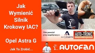 Jak Wymienić Silnik Krokowy IAC Opel Astra G II Vauxhall  AUTOFAN [upl. by Odyssey]