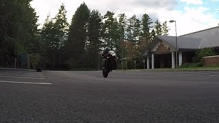 Learning to wheelie Honda CBR650F Wheelie [upl. by Sylera]