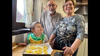 TORTA DI MELE BISCOTTI CROCCANTI INSIEME A LUDOVICO  RICETTA DELLA NONNA MARIA [upl. by Miguelita]