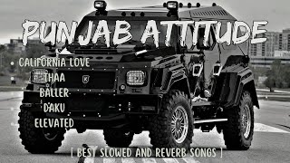 Punjab Attitude🔥🥶   Best Slowed and Reverb Songs🤟   Top Attitude Songs🔥 [upl. by Kyrstin78]