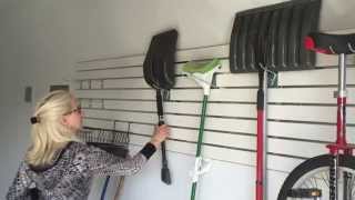 GarageEscape slatwall Easy Panel installation [upl. by Greenfield]