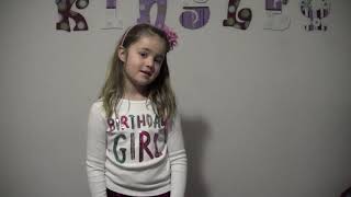 Kinsleys 6th Birthday Interview [upl. by Adnalro]