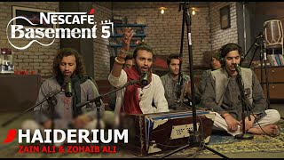 HAIDERIUM  Zain Ali amp Zohaib Ali  NESCAFÉ Basement Season 5  New Qawwali 2019 [upl. by Christel]