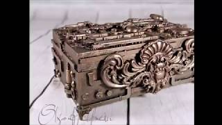 Altered Steampunk Box Tutorial [upl. by Cirdnek]