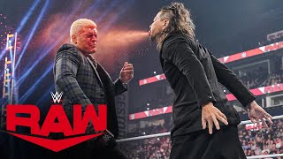 Nakamura sprays Rhodes with mist after Royal Rumble announcement Raw highlights Nov 27 2023 [upl. by Sungam]