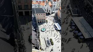 Munich Marienplatz from high building ⬆️ travel city [upl. by Sells]