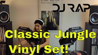 DJ Rap Playing Live Stream Classic jungle mix drum and bass Vinyl Show 1 [upl. by Allene]